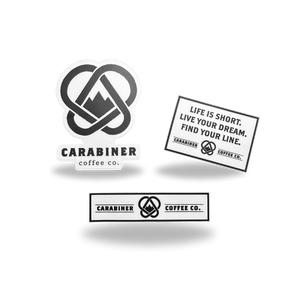 Carabiner Coffee Stickers Variety Pack